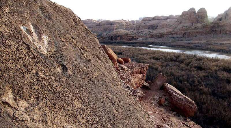 Dinosaur Tracks Trail in Moab
